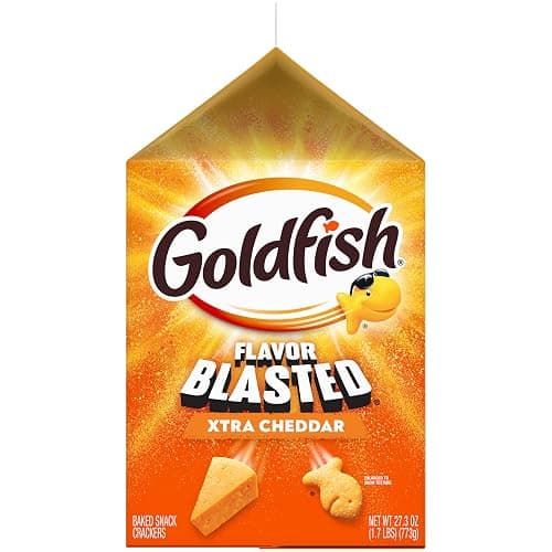 Goldfish Flavor Blasted Xtra Cheddar Cheese Crackers, 27.3 Oz Carton thumbnail 5