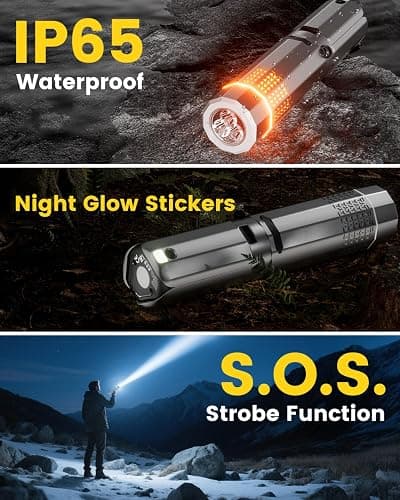 Camping Lantern Telescopic - Camping Light with 12000mAh Battery Magnetic Base, 3 Light Modes, Waterproof Rechargeable LED Hiking, Emergency, Outdoor & Indoor Use thumbnail 5
