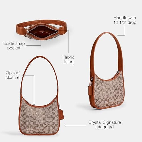 Coach Curve Zip Bag in Signature Jacquard thumbnail 3