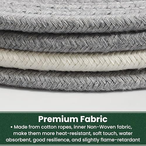 KITLAB 8 Inch Trivets for Hot Dishes, Hot Pots and Pans, Thick Heat Resistant Large Coaster for Kitchen, Hot Pads, Kitchen Essentials, Kitchen Decor for Table & Countertop, 6 Pcs thumbnail 3