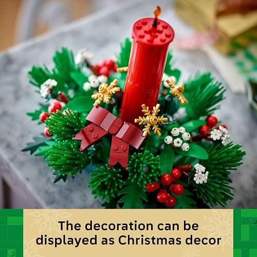 LEGO Christmas Table Decoration Building Toy for Kids - Brick-Built Holiday Centerpiece & Festive Room Decor - Christmas Craft for Girls & Boys, Ages 12+ - Gift Idea for Families - 40743 thumbnail 6
