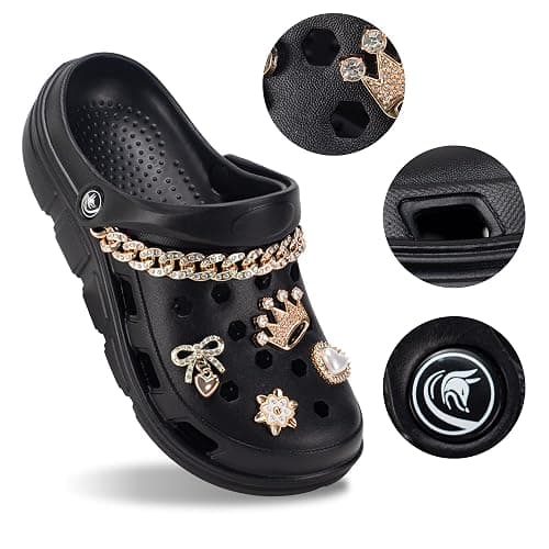 PIMIO Garden Clogs for Women and Men,Slip On Work Shoes with Arch Support,Womens Mens Quick-Dry Water Shoes Casual Sandals,Comfortable Slippers thumbnail 2