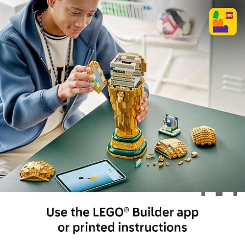 Editions FIFA World Cup Official Trophy Building Set, W/World Cup 2026 Minifigure - Gift for Birthdays - 43020 thumbnail 6