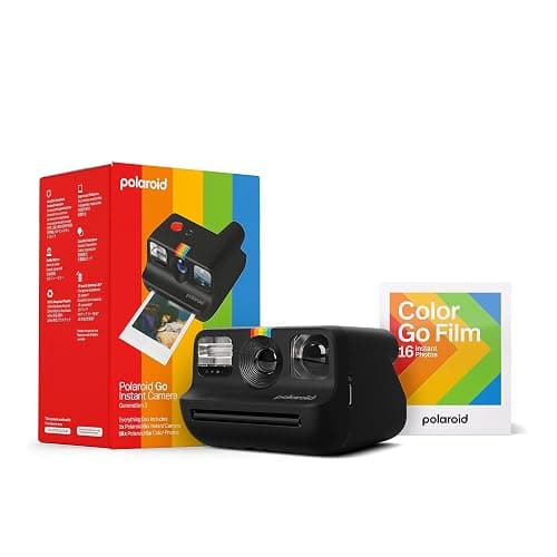 Polaroid Go Generation 2 - Mini Instant Camera + Film Bundle (16 Photos Included) - Black (6280) - Image 1