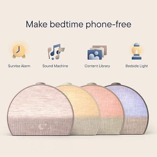Hatch Restore 3 Sunrise Alarm Clock, Sound Machine, Smart Light (Rosy) - White Noise, Screen-Free Sleep Routine thumbnail 2
