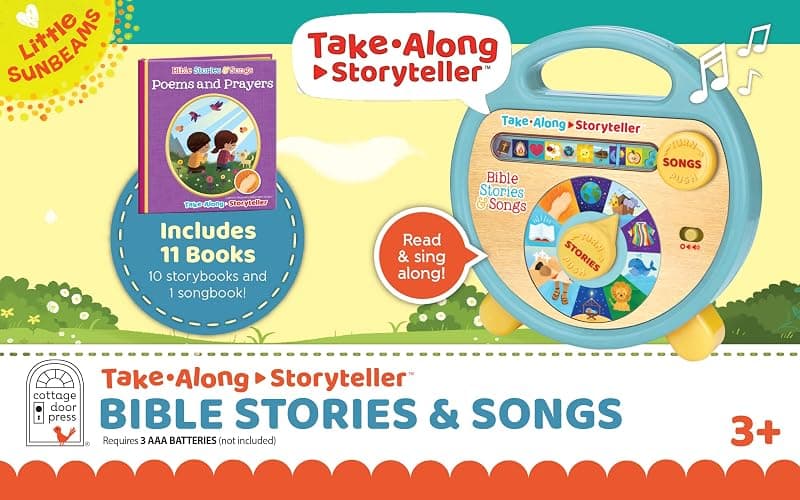 Bible Stories and Songs Interactive Electronic Take Along Storyteller with 11 Books (Little Sunbeams) thumbnail 2