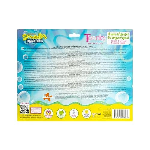 SpongeBob Lip Balm Set, 10-Piece with Removable 3D Toppers thumbnail 8