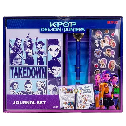Kpop Demon Hunters™ Journal Set, 40 Double-Sided Lined Pages, Bonus Kpop Stickers & Pen, Official K Pop Demon Hunters Merch for K-Pop Fans, Students, Teens thumbnail 8