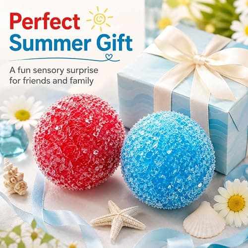 2PCS Crunchy Squishy Stress Ball, Waxberry Moldable Crunchy Stress Balls | Ice Skin Fidget Sensory Toy for Stress Relief, Satisfying Squishy Relaxing Fidget Sensory, Stress Relie thumbnail 9