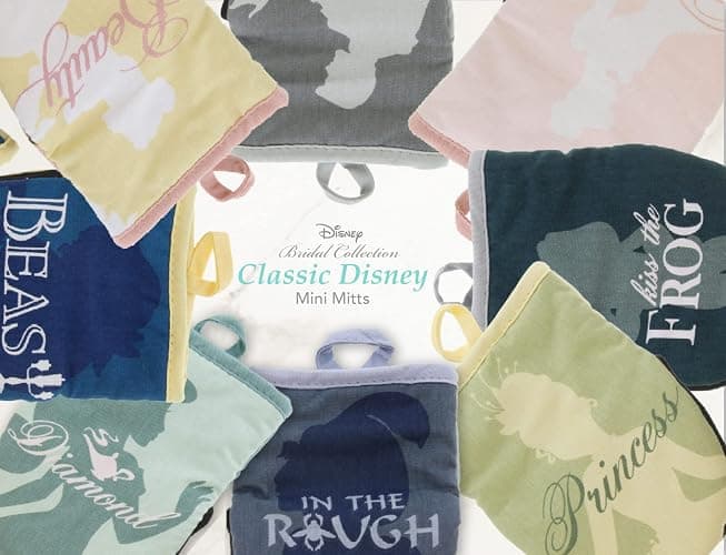 Disney Princess Neoprene Mini Oven Mitts, 2pk-Heat Resistant Oven Gloves with Insulation Ideal for Handling Hot Kitchenware-Non-Slip Grip, Hanging Loop, 5.5 x 7 Inches - Princess and The Frog thumbnail 7