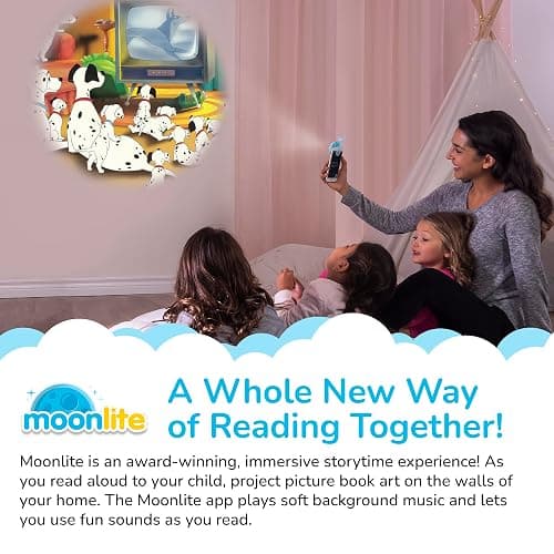 Moonlite Storytime Storybook Reels, 3 Story Set, The Lion King, 101 Dalmatians, Mulan, Digital Stories, Toddler Early Learning Gifts for Kids Ages 1 Year and Up - Projector Sold Separately thumbnail 3