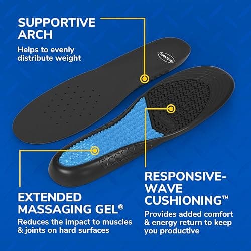 Dr. Scholl's Work All-Day Superior Comfort Insoles (with) Massaging Gel, Men, 1 Pair, Trim to Fit thumbnail 5