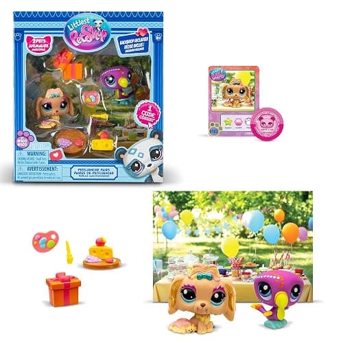 Littlest Pet Shop Series 2 Petfluencer Garden Party | Petfluencer Set Has 2 LPS Mini Pet Toys 4 Accessories 1 Backdrop 1 Collector Card And 1 Virtual Code | Collectable Toys For Girls And Boys - Image 1