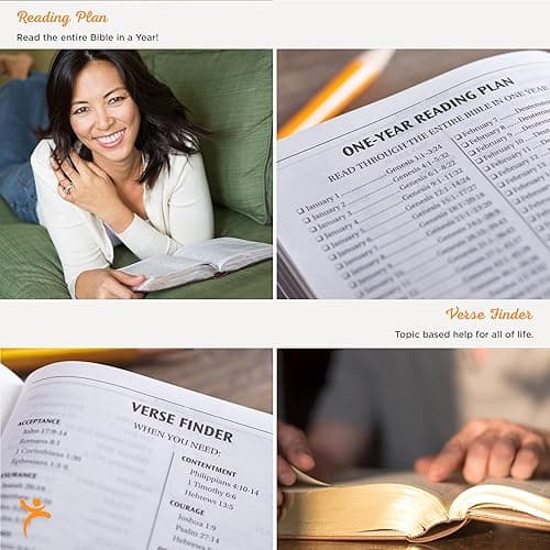 KJV Holy Bible, Giant Print Full-size Faux Leather Red Letter Edition - Thumb Index & Ribbon Marker, King James Version, Pink (KJV Full Size GP Editions) thumbnail 4