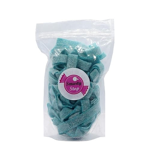 Smarty Stop Sour Gummy candy Strips (Blue Raspberry, 1 Pound) thumbnail 3