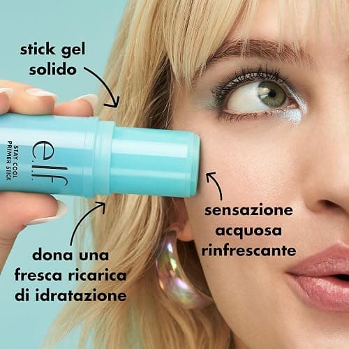 e.l.f. Stay Cool Primer Stick, Hydrating Gel Primer Preps Skin For Makeup, Imparts A Cooling Feel, Infused With Aloe Water, Vegan & Cruelty-Free thumbnail 3