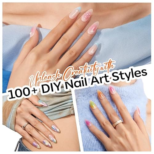 Modelones 150pcs Nail Sponges for Ombre, Nail Art Sponge with Grabbing Pen Reusable Soft Sponges for Gradient Ombre Blush Chrome Design Effects Professional Nail Stuff Supplies DIY thumbnail 6
