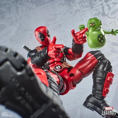 Marvel Legends Maximum Series Deadpool, Deluxe Deadpool Comics Collectible 6-Inch Action Figure with 24 Accessories Including X-Force’s Doop thumbnail 8