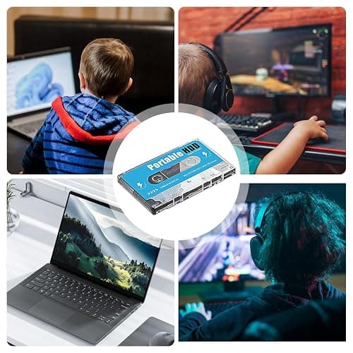 Pocket Super Console Cassette - Classic Emulators, Retrodisk Emulator, Wireless Retro | Retro Gaaming Console Support 70 Simulator, 4 K High Definition Multimedia Interface Output for TV Computer thumbnail 6