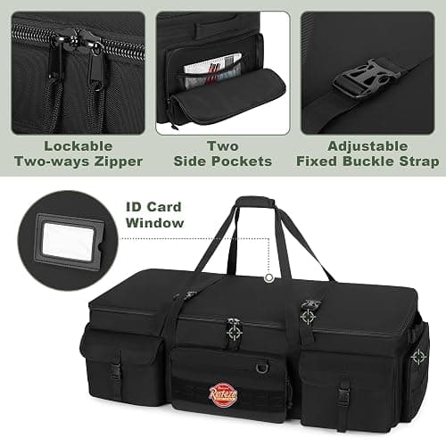 GOBUROS 42” Rifle Case for 4 Guns, Soft Multi Gun Case with Padded Dividers for Organization, Tactical Rifle Bag with Extra Pockets and Padded Handle for Rifle Accessory and Easy Shipping thumbnail 3