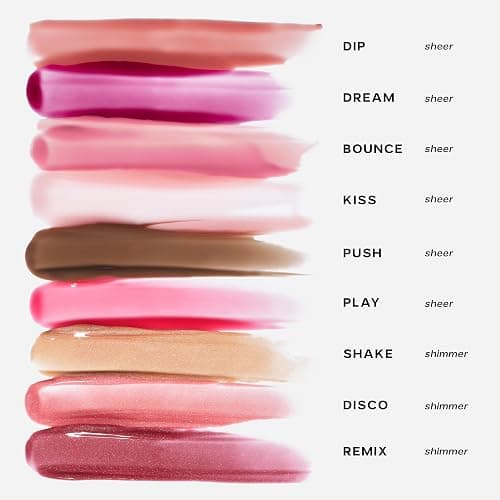 Saie Glossybounce - Hydrating Lip Gloss and Tinted Lip Oil Hybrid with Hyaluronic Acid & Jojoba Oil for Non-Sticky, Ultra-Shiny, Plump & Soft Lips - Everyday Makeup Essential - Kiss (.17 oz) thumbnail 5