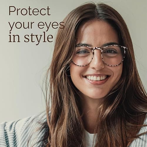 IBOANN Blue Light Glasses for Woman/Men, Fashion Blue Light Glasses Men, Fake Glasses for Computer Eye Strain thumbnail 4