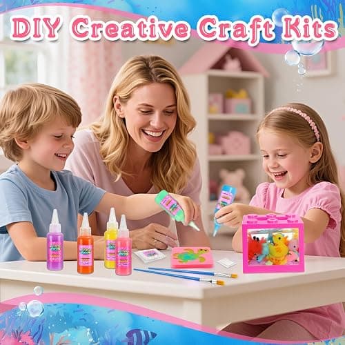 MDINGTD Magic Water Elf Toy Kit: DIY Squishy Toys Art Crafts Kits with 12 Gels and 12 Molds, Make Your Own Creative Toys Party Favors Christmas Birthday Gifts for Girls Ages 4-12 thumbnail 2