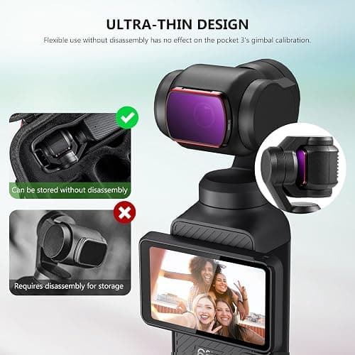 STARTRC ND Filter Set Für DJI Osmo Pocket 3 Creator Combo Zubehör - 6er Pack CPL, ND 8, ND 16, ND 32, ND 64, ND256 (magnetisch)(Aluminium Version) thumbnail 2