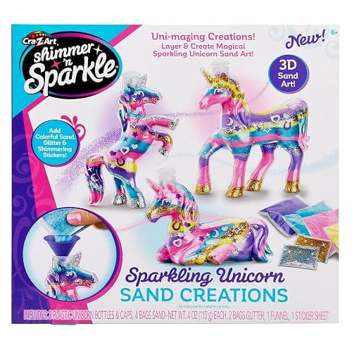 Cra-Z-Art Shimmer 'N Sparkle Sparkling Unicorn Sand Creations | 3D Sand Art Kit, Assorted Colors, DIY Arts & Crafts, Ages 6+, Birthday Gift thumbnail 3