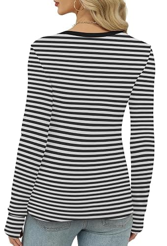 XIEERDUO Long Sleeve Thermal Shirt for Women Fleece Slim Fit Tops Crewneck Basic T-Shirts with Thumb Holes Fall Fashion 2025 thumbnail 4