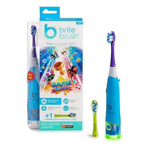 BriteBrush™ - GameBrush™ - The Interactive Smart Kids Battery Powered Toothbrush, 1 Count - Image 1