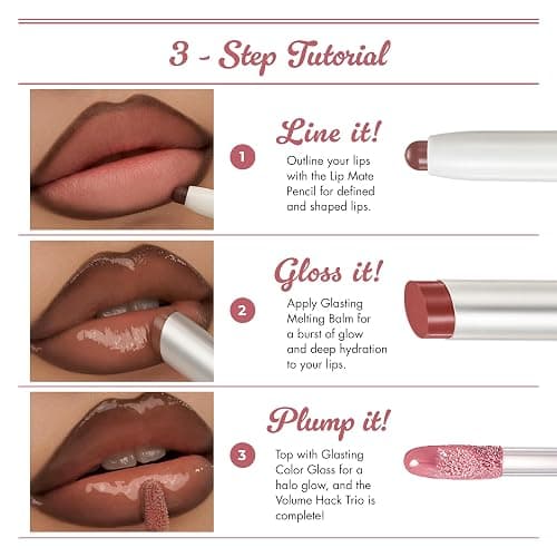 rom&nd Volume Hack Trio | 3 Step Plumping Lip Kit | Glazed Plum Set | Lip Kit | 3 Step Plumping Combo Set | Hydrated, Glossy & Fuller Looking Lips, Viral K Beauty Trio | Glazed Plum Set thumbnail 3