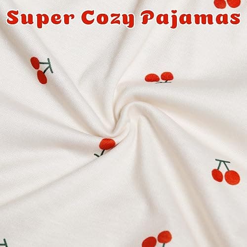 Fhykiss Women's 2 Piece Pajama Set Loungewear Pajamas Cute Pjs Sets Sleepwear Button Down Lounge Sets Soft Preppy Y2k thumbnail 5