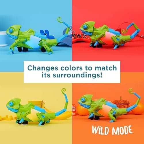 Thames & Kosmos My Robotic Pet: Coding Chameleon STEM Building & Experiment Kit | Color-Sensing Coding Robot for Boys & Girls Ages 8+, Screen-Free Educational Fun, Robotic Reptile with 3 Play Modes thumbnail 3