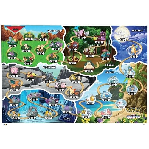 Pokemon Trainer Mission - Electronic Detector Will Guide You On 40 Missions, Voice & Light Instructions, Collect 65 Pokemon, Trainer Map, Kids 5+ Brown Box Packaging thumbnail 10