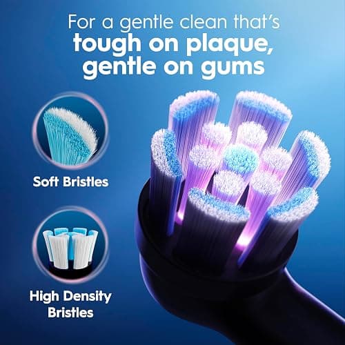 Oral-B Rechargeable Electric Toothbrush, iO Limited Simple Clean, 3 Cleaning Modes, Automatic Pressure Sensor to Protect Gums, Travel Case, Night Black thumbnail 5