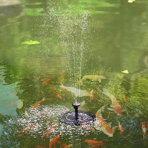 AMZtime Solar Fountain Novel Solar Water Fountain with 6 Nozzles Solar Powered Water Fountain Pump, Solar Water Feature for Outdoor Garden, Pond, Swimming Pool, and Bird Bath thumbnail 9