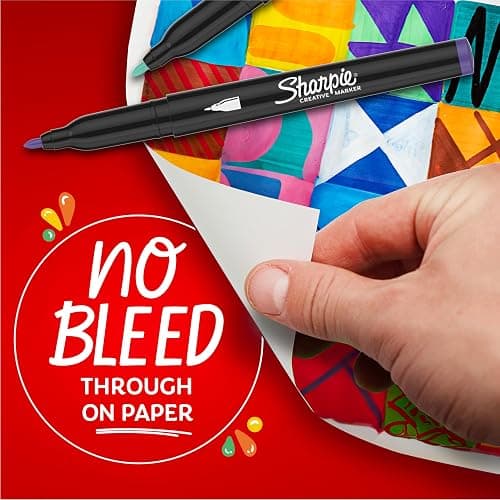 Sharpie Creative Markers Variety Pack, Water-Based Acrylic Paint Markers, Bullet Tip, Assorted, 36 Count thumbnail 3