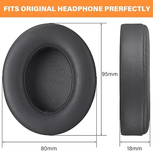 Replacement for Beats Studio 3 Replacement Ear Pads Grey, Beats Studio Wireless Replacement Ear Pads Earpads for Beats Studio 3 Beats Studio 2,Beats Studio 3 Wireless Ear Cushions (Titanium Grey) thumbnail 2