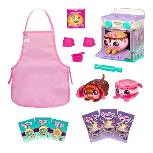 The Cookeez Makery Lil' Bakez Multi Pet Playset, Comes to Mix & Make 3 Bakes, Includes 3 Non-Electric Scented Plush Pets, Ingredients, Accessories, & Apron- Amazon Exclusive thumbnail 3