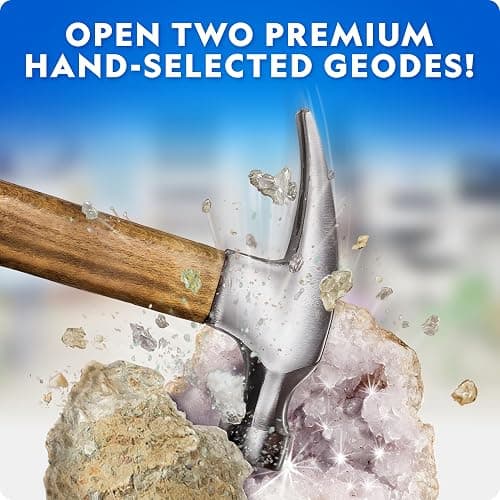 National Geographic Rock Collection Box for Kids – 300+ Piece Gemstones and Crystals Set Includes Geodes and Real Crystals, Rocks and Minerals, Science Kit for Kids, A Geology Gift for Boys and Girls thumbnail 5