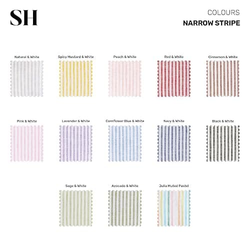 Solino Home 100% Pure Linen Table Runner 14x108 Inch - Narrow Stripe Red and White Cloth Runner for Dining Buffet Table, Indoor, Outdoor - Machine Washable - 4th of July thumbnail 9