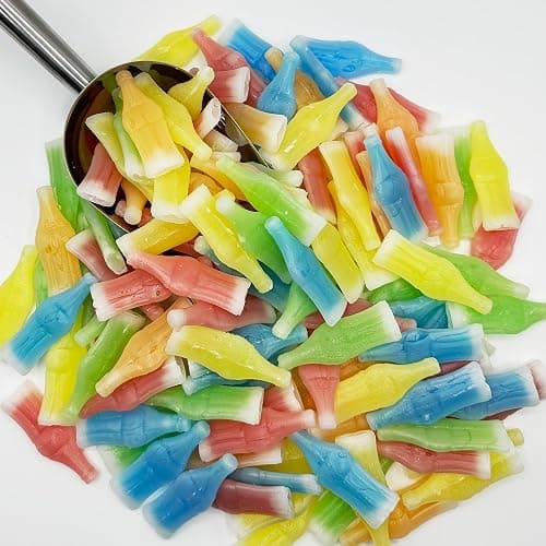 Wax Bottle Candy Drinks, 1/2 (half) Pound Bag - Retro Wax Candy Bottles, Liquid Filled - Variety Flavor Nip Candy Juice - Classic Wax Candy for Old School Candy Lovers thumbnail 7
