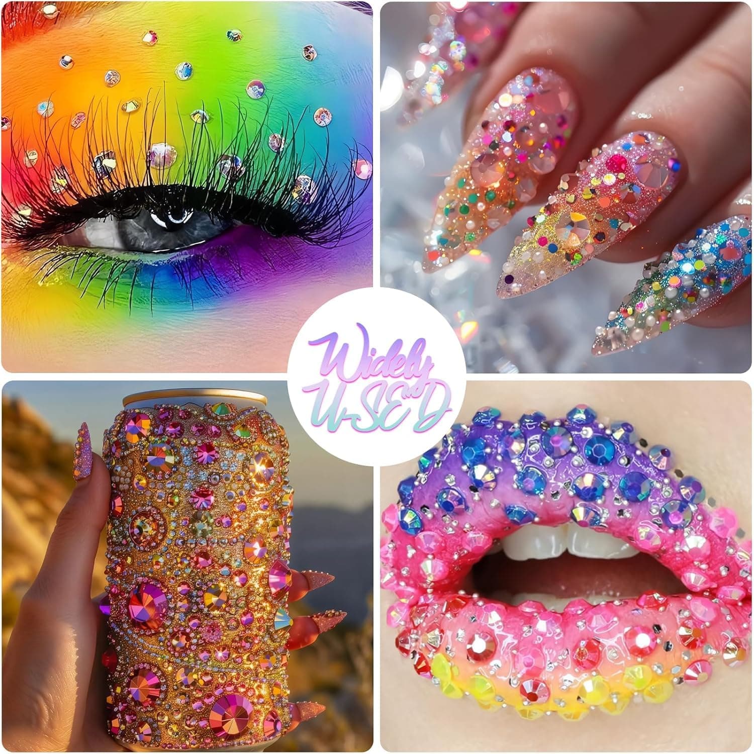 40 Colours Bedazzling Kit with Glue Bedazzler Kit Resin Jelly Rhinestones for Bedazzling, 3mm 32000 Pcs Flatback Gems for Clothing Shoes Nail Book Diamond Art Crafting thumbnail 4
