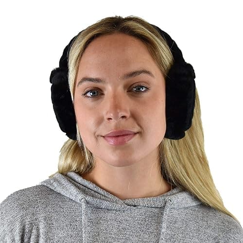 C.C Soft Winter Warm Adjustable Headband Ear Warmer Earmuffs thumbnail 3