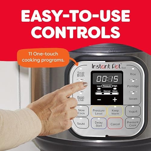 Instant Pot Duo 7-in-1 Mini Electric Pressure Cooker, Slow Rice Cooker, Steamer, Sauté, Yogurt Maker, Warmer & Sterilizer, Includes Free App with over 1900 Recipes, Stainless Steel, 3 Quart thumbnail 7