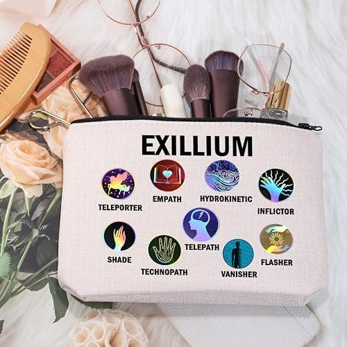 MEIKIUP Keeper of The Lost Inspired Gift Book Lover Makeup Bag KOTLC Gift Organizer Pouch Bookish Gift (EXILLIUM Bag) thumbnail 3