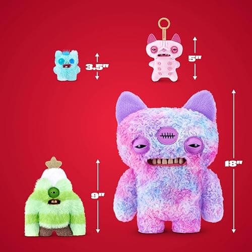 Fuggler Festive Fuggs 9 Inch Series 2 (Sasquooshmas Tree) by ZURU | Funny Ugly Monster with signature teeth, soft & huggable collectible plush, for fans & collectors, gift for tweens & teens thumbnail 3