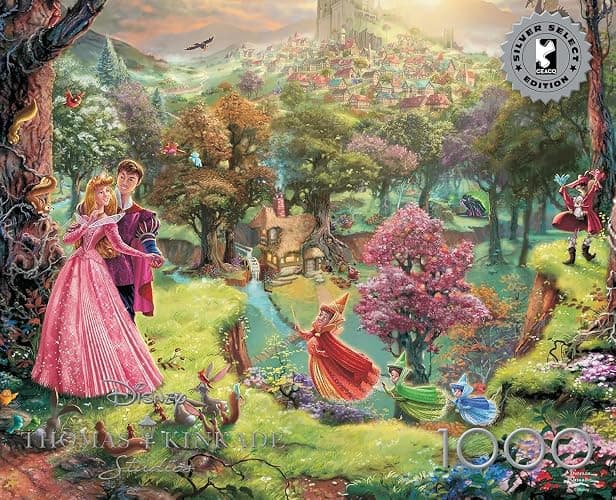 Buffalo Games Ceaco - Silver Select - TK Disney - Sleeping Beauty - 1000 Piece Jigsaw Puzzle for Adults Challenging Puzzle Perfect for Game Nights thumbnail 3
