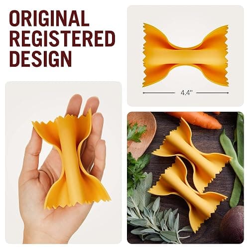 Monkey Business Pasta Shaped Silicone Kitchen Tools in a Gift Box / 2 of Our Big Pasta Shaped Kitchen Gadgets/Farfalloni Shaped Pot Grips, and Ravioli-Shaped Spoon Rest/Pasta Grande No. 2 thumbnail 7